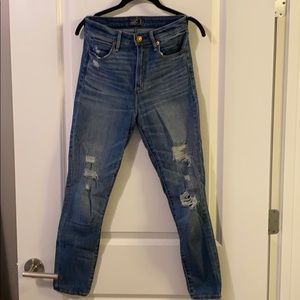 Abercrombie high-rise ankle jeans